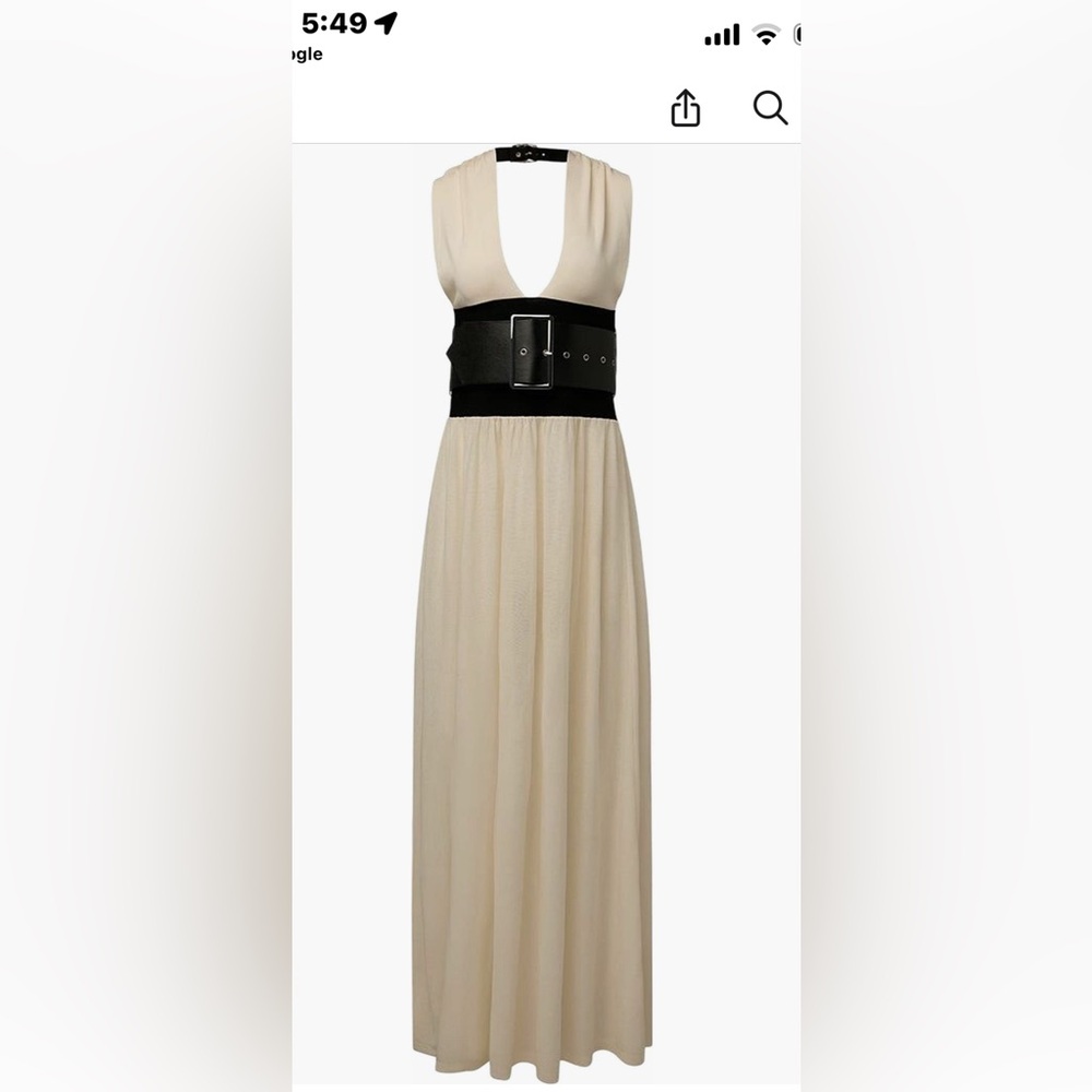 Elegant Cream Maxi dress